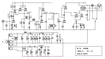 Audio Note M10 schematic circuit diagram
